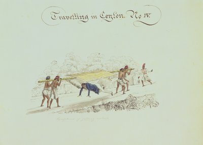 Travelling in Ceylon No.IV, c.1835 by English School